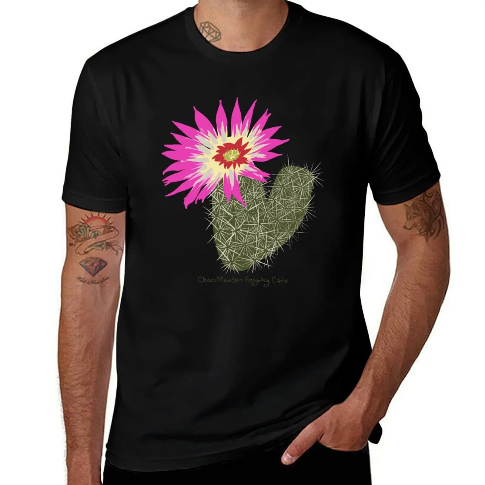 Chisos Mountains Hedgehog Cactus (Echinocereus chisoensis var. chisoensis) Texas Threatened Plant T-Shirt
