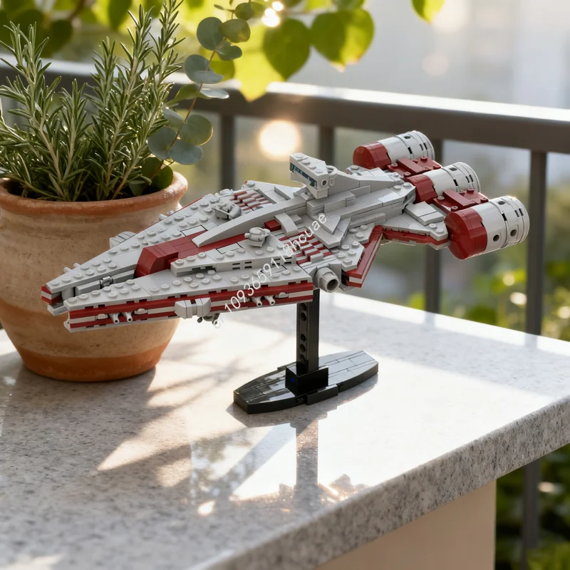 

770pcs MOC Republic Arquitens Class Light Cruiser Star Battle Model Building Blocks Construction Christmas Gifts Toy Brick