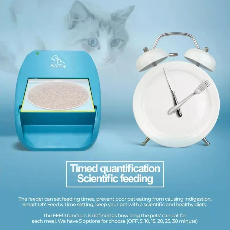 Automatic Feeder Microchip RFID Smart Pet Feeder for Cats and Dogs Auto Food Dispenser
