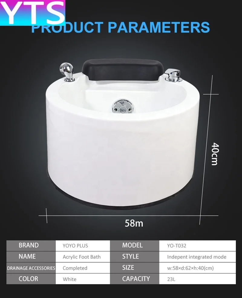 Beauty Salon Professional Equipment Package High Quality 2023 of Electric Massage  Pedicure Bowl  for Pedicure Basin Foot Spa