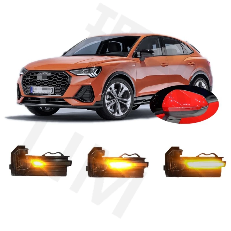 

for Audi Q3 SQ3 F3B Sportback F3N 2018 2019 2020 2021 2022 2023 2024 2025 Dynamic LED Blinker Side Mirror Turn Light Signal