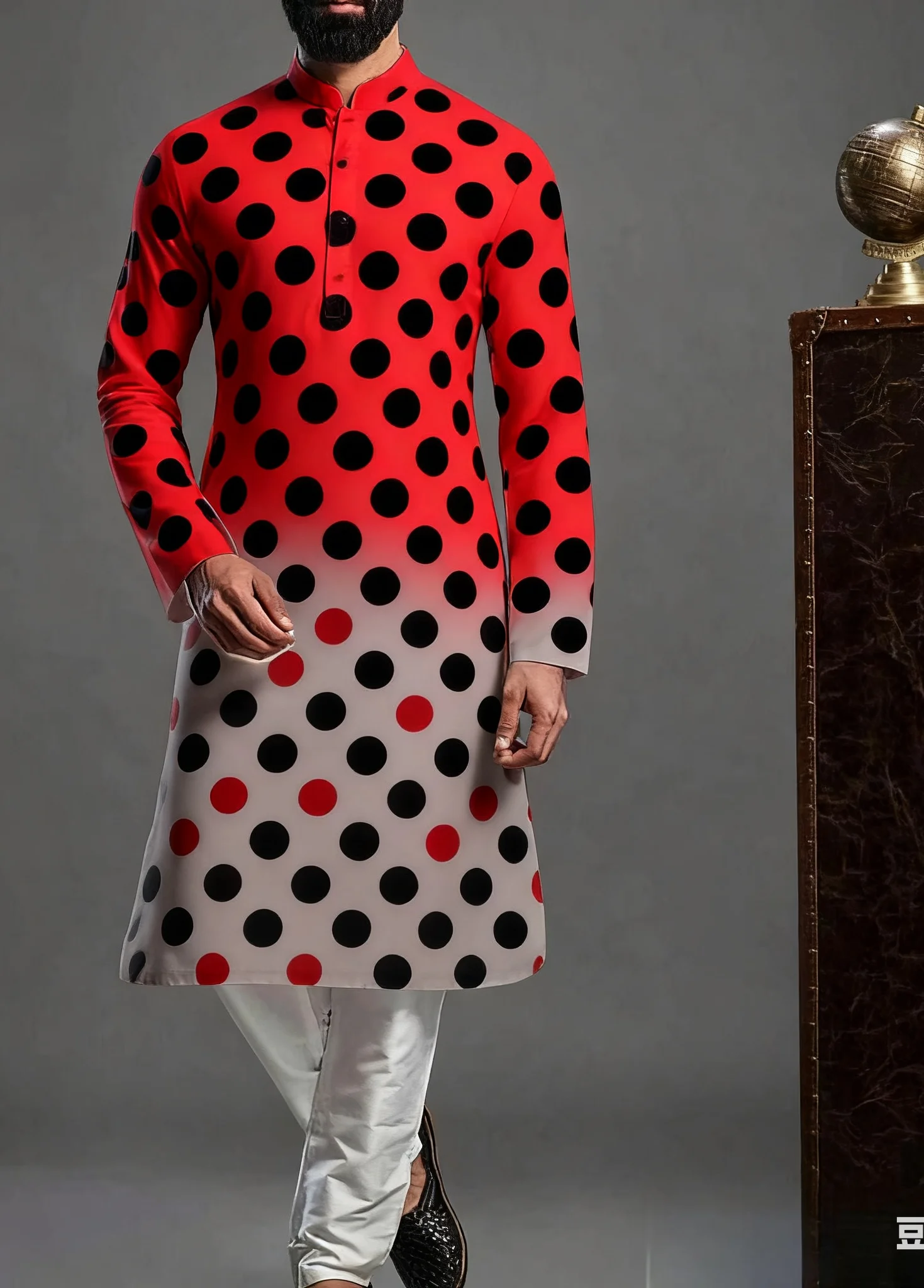 

Kurt Men's Digital Printed Patterns with Multiple kurta vardha Fashionable Casual Fit Regular Robe Suitable for All Occasion