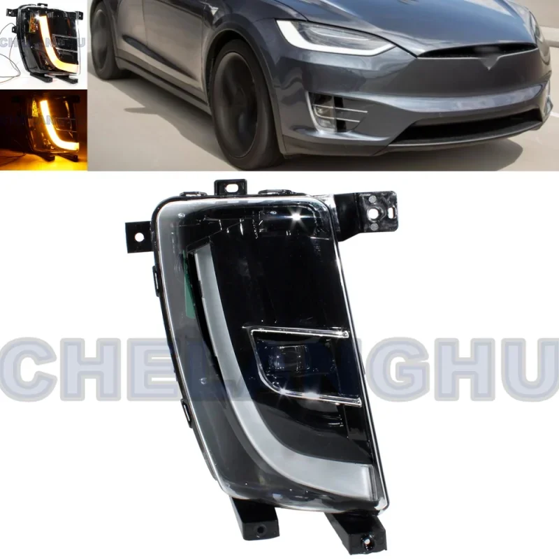 

LED Car Light For Tesla Model X 2016 2017 2018 2019 2020 2021 European version Right Side Front Fog Light Fog Lamp 1034327-00-C