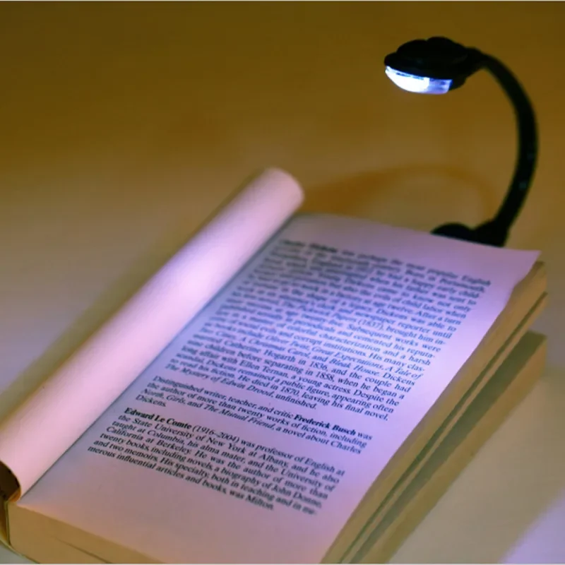 LED Book Lights Mini Portable Flexible Clip-On Bright Book Reading Light Lamp for PC Laptop Notebook Travel Bedroom Book Reader