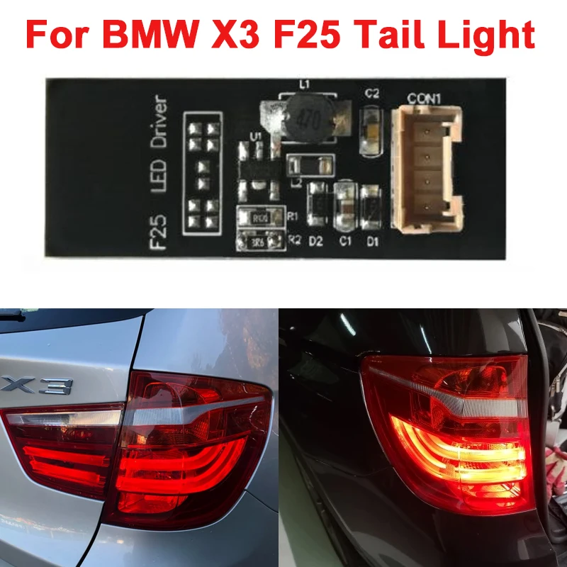 For BMW X3 F25 Rear Driver B003809.2 LED Light Plug and Play Repair Replacement Board Tail Light Car Light Accessories