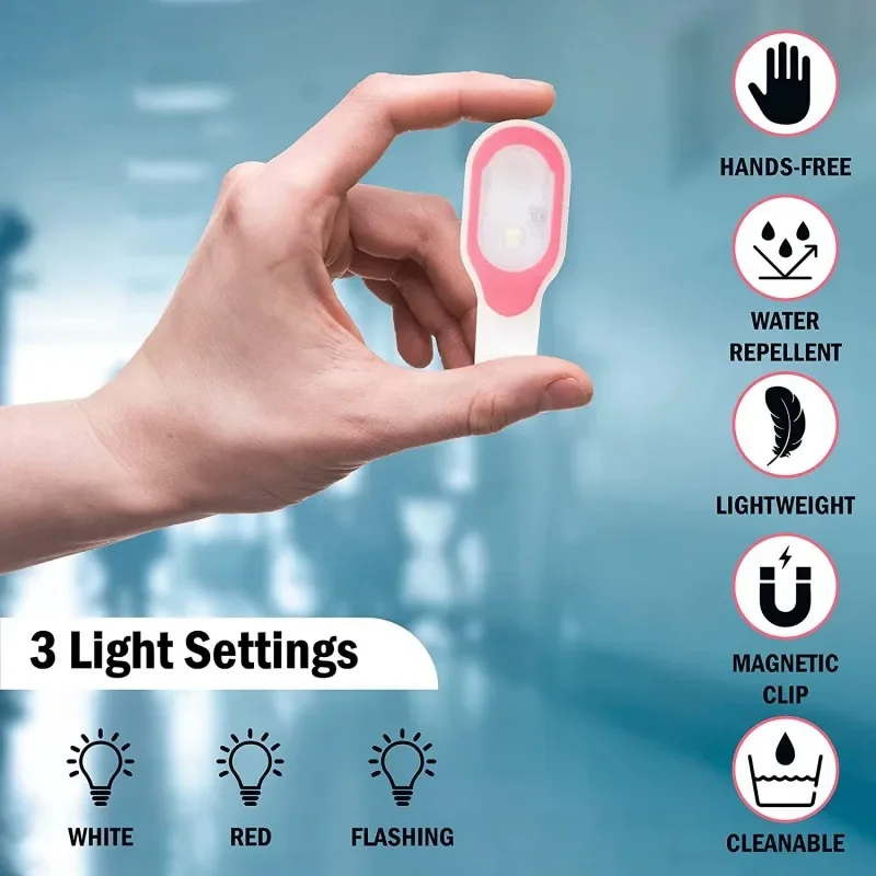 Mini LED Clip Flashlight Magnetic Warning Light Night Safety Emergency Light Night Running Light Small Torch Mini LED Lights