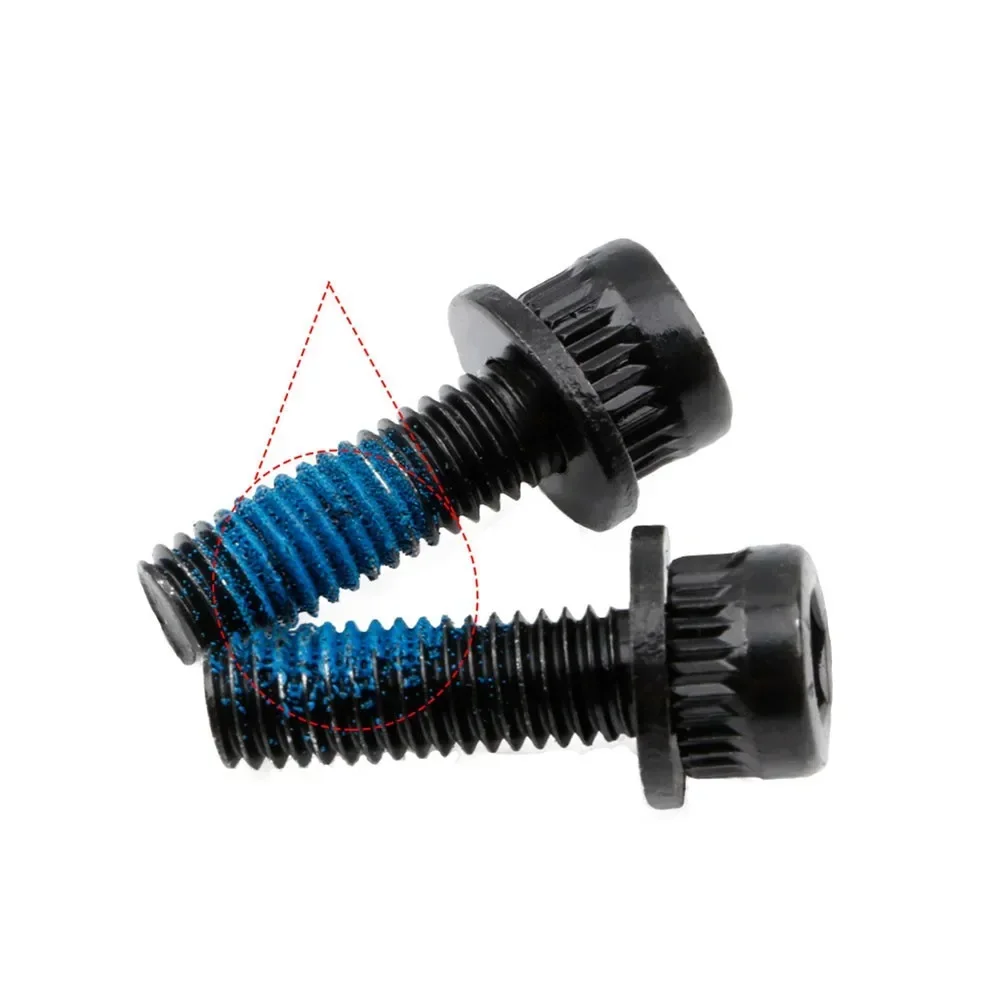 4Pcs M6x18mm Bicycle Hydraulic Disc Brake Screw Carbon Steel Mountain Bike Oil Brake Caliper Fixing Screw Bolt Bike Accessories