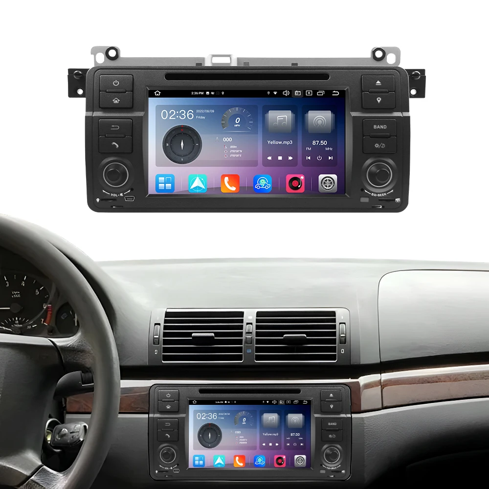 Car GPS Navigation Radio Car Multimedia System For BMW 4+64g E46 1995-2008 Car DVD Player Android Player