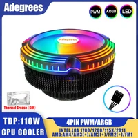 Enfriador de aire de CPU de 120MM, ventilador de refrigeración de PC de 4 pines PWM para Intel 2011 1700 1200 1150 1155 1156 X79 X99 AM3 AM4