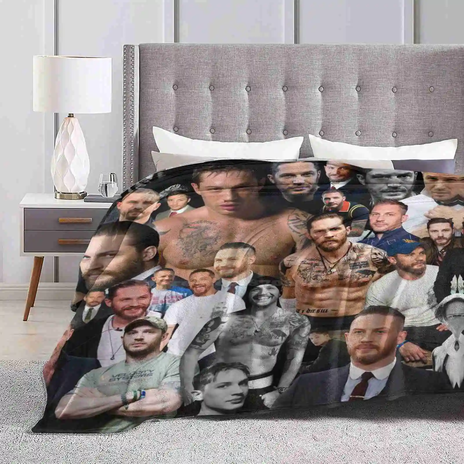 Tom Hardy Creative Design Comfortable Warm Flannel Blanket Tom Hardy Eddie Brock Warrior