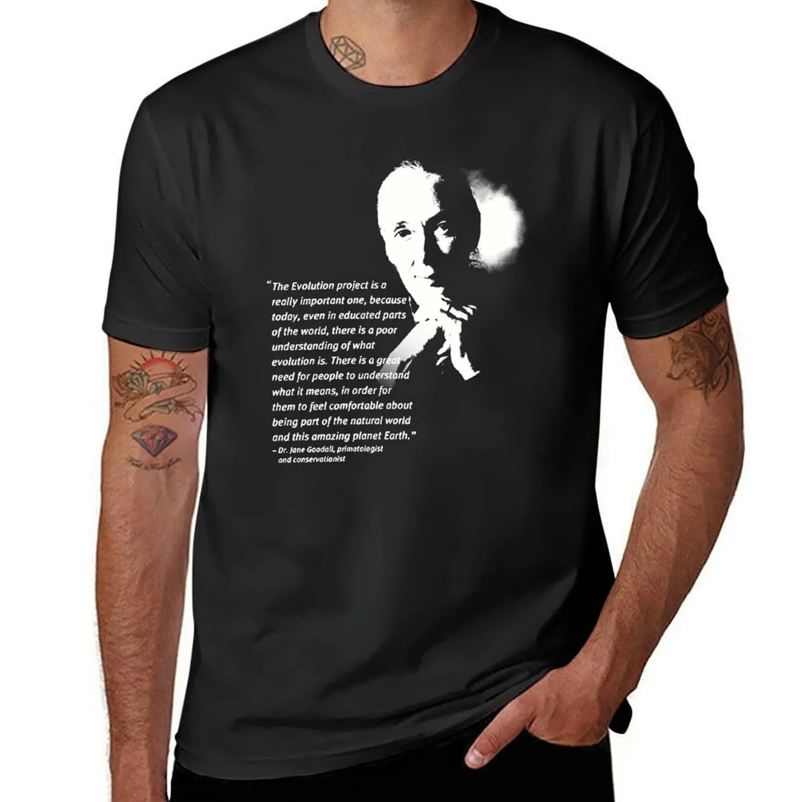 

jane goodall T-Shirt football t shirt quick drying T-shirts oversize sweat shirts, men