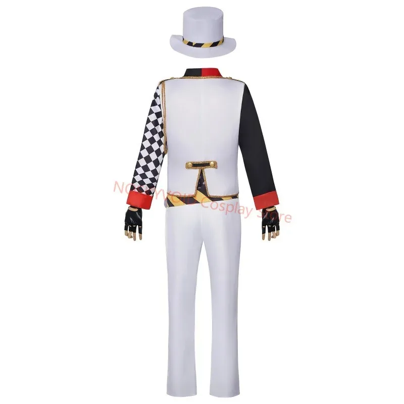 CyTwisted-Wonderland 트레이 클로버 코스프레 가발 나이트 레이븐 대학 Heartslabyul 트레이의 유니폼 세트 할로윈 파티 애니메이션 의상