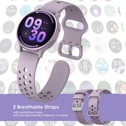 Women's smartwatch, ultra-clear screen activity tracker for iPhone/Android, more than 110 sports modes,purple