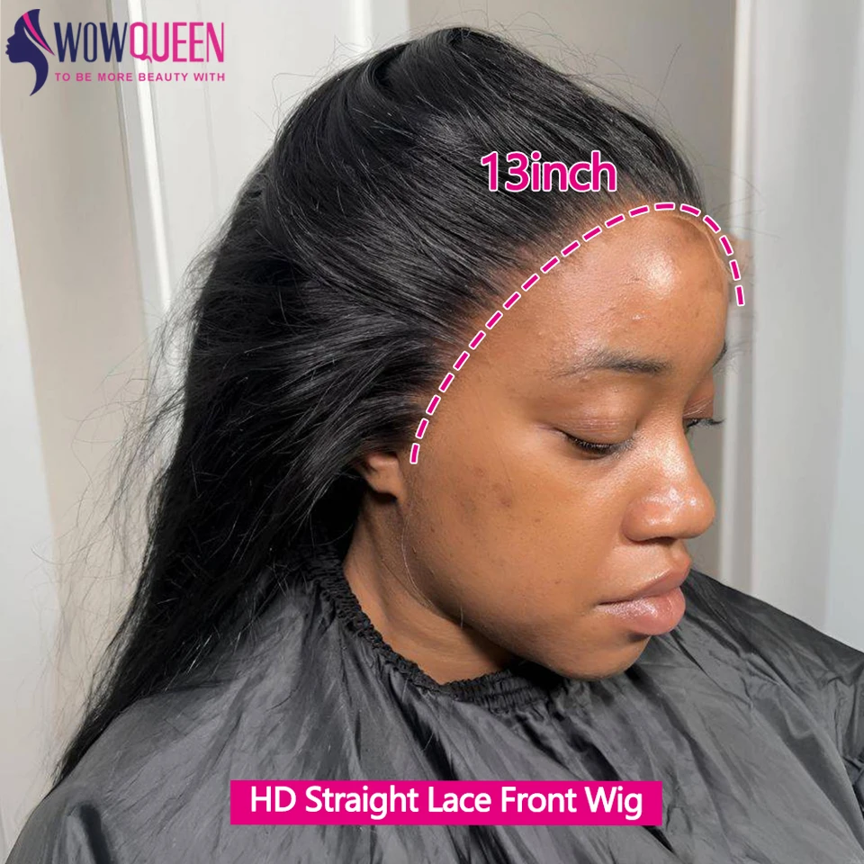 HD الدانتيل الشفاف الجبهة باروكة من شعر طبيعي 13x4 مستقيم الباروكات الأمامية للنساء قبل قطعها غير مرئية البرازيلي HD شعر مستعار دانتيل #1