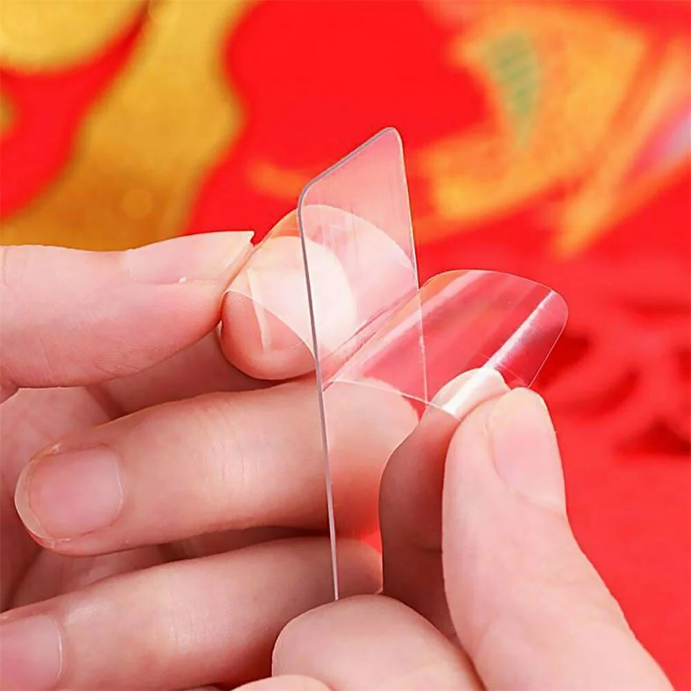 Double Sided Tape 60PCS Transparent Strong Sticky Waterproof and Cold Proof for Secure Attachment on Walls Tiles Glass Marble