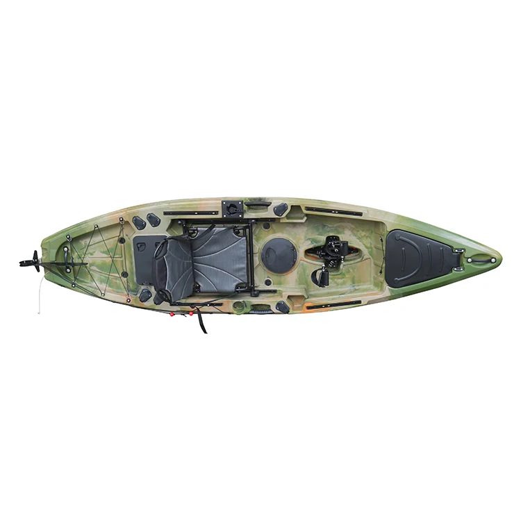 Kayak da pesca Sit on Top da 11 piedi Kayak all'ingrosso con sistema di pedali per la pesca
