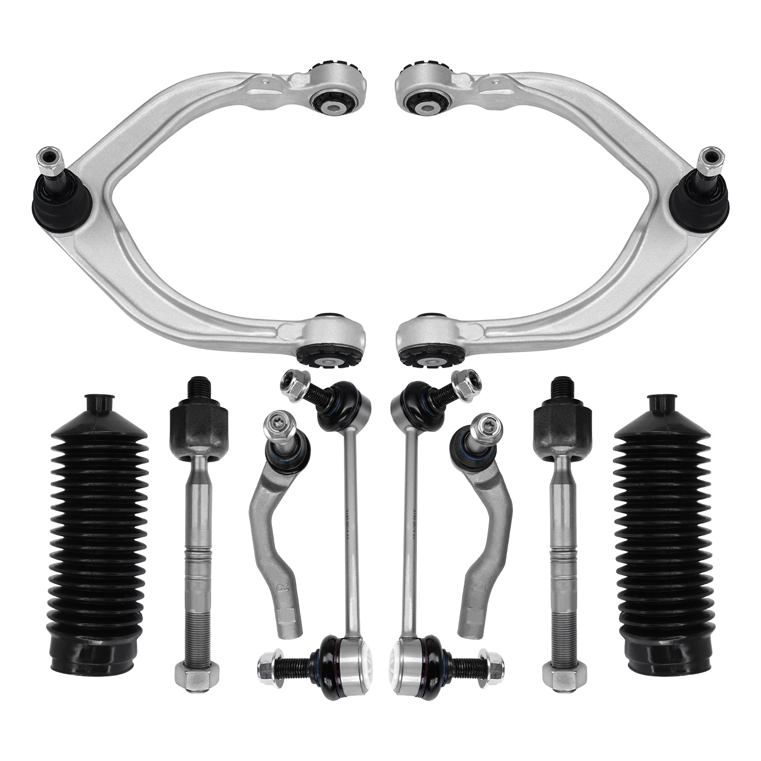 AzbuStag 10Pcs Front Upper Control Arm with Ball Joint Sway Bar Tie Rod Boot Fits for Volvo XC90 2016-2023  Volvo XC60 2018-2023
