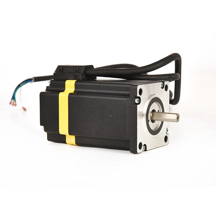 Motor Stepper Hybrid Terintegrasi Loop Tertutup EMTECH NEMA 23 57mm 2NM dengan Kit Driver, Laris untuk Mesin Bubut CNC