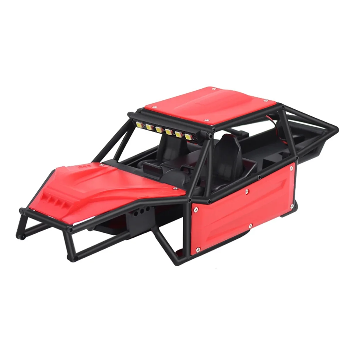 Kit de chasis de carcasa de carrocería de coche A17I RC para 1/18 TRX4M RC Crawler actualizaciones piezas accesorios rojo