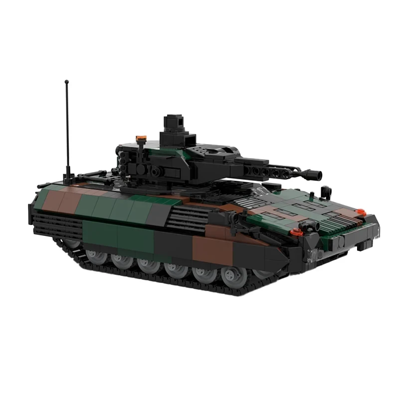 

MOC немецкая пехотная боевая машина Jaguar, современная военная модель танка, сделай сам, сборка, строительный блок, игрушка, детский подарок на день рождения