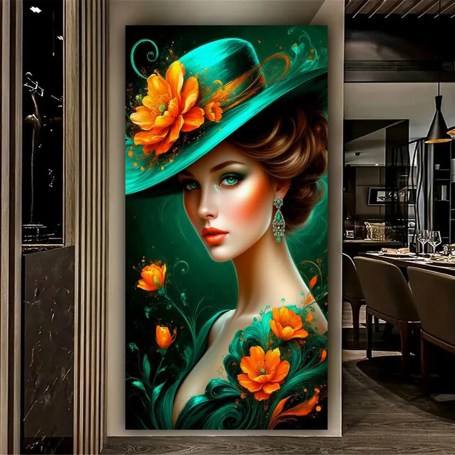 

Новая коллекция: Картина «Красивая женщина» большого размера, алмазная вышивка DIY, модная дама, полная выкладка, наборы для мозаичной вышивки