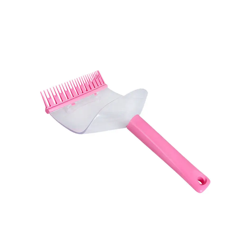 

Профессиональный гребень для стрижки челки для женщин: высококачественный материал, прочный дизайн с канавками, легко чистится, разборный