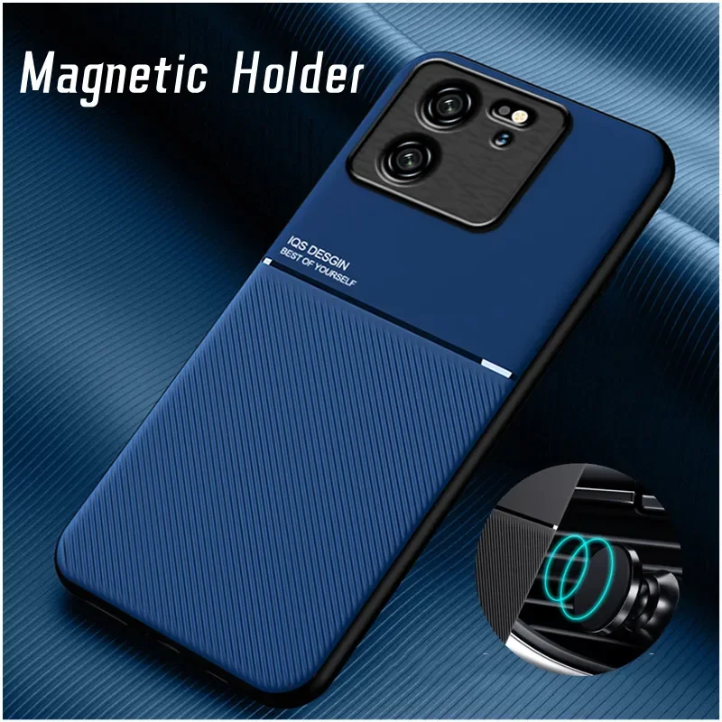 For Xiaomi 13T Pro Case Protective Cover Mi 13 Lite 12T 12 11 11T 10T Built-in Car Magnetic Holder Phone Coque Fundas