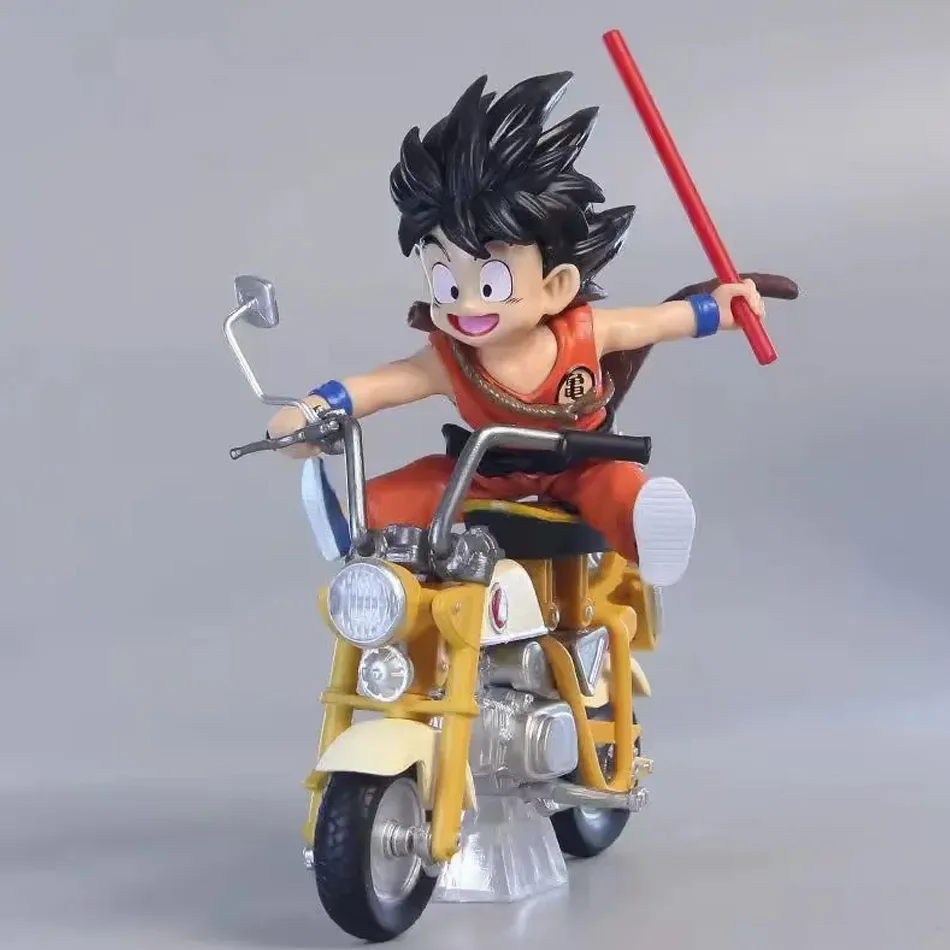 Neue 13cm Dragon Ball Z Anime-Figur Son Goku Master Roshi Motorräder PVC-Actionfigur Kame Sennin Motorrad Spielzeug für Kinder – Detail 4