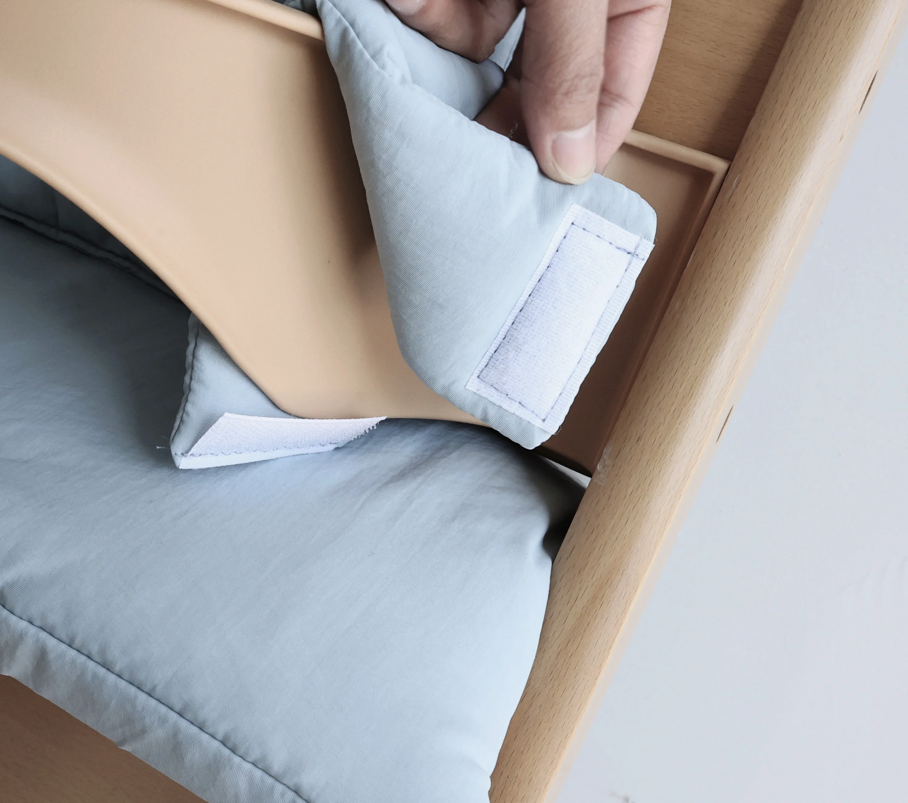 وسادة كرسي طعام للأطفال جديدة بلون واحد، وسادة أكل للأطفال قابلة للتنفس، ملحقات وسادة كرسي نمو الرضع للمطاعم والاستخدام المنزلي