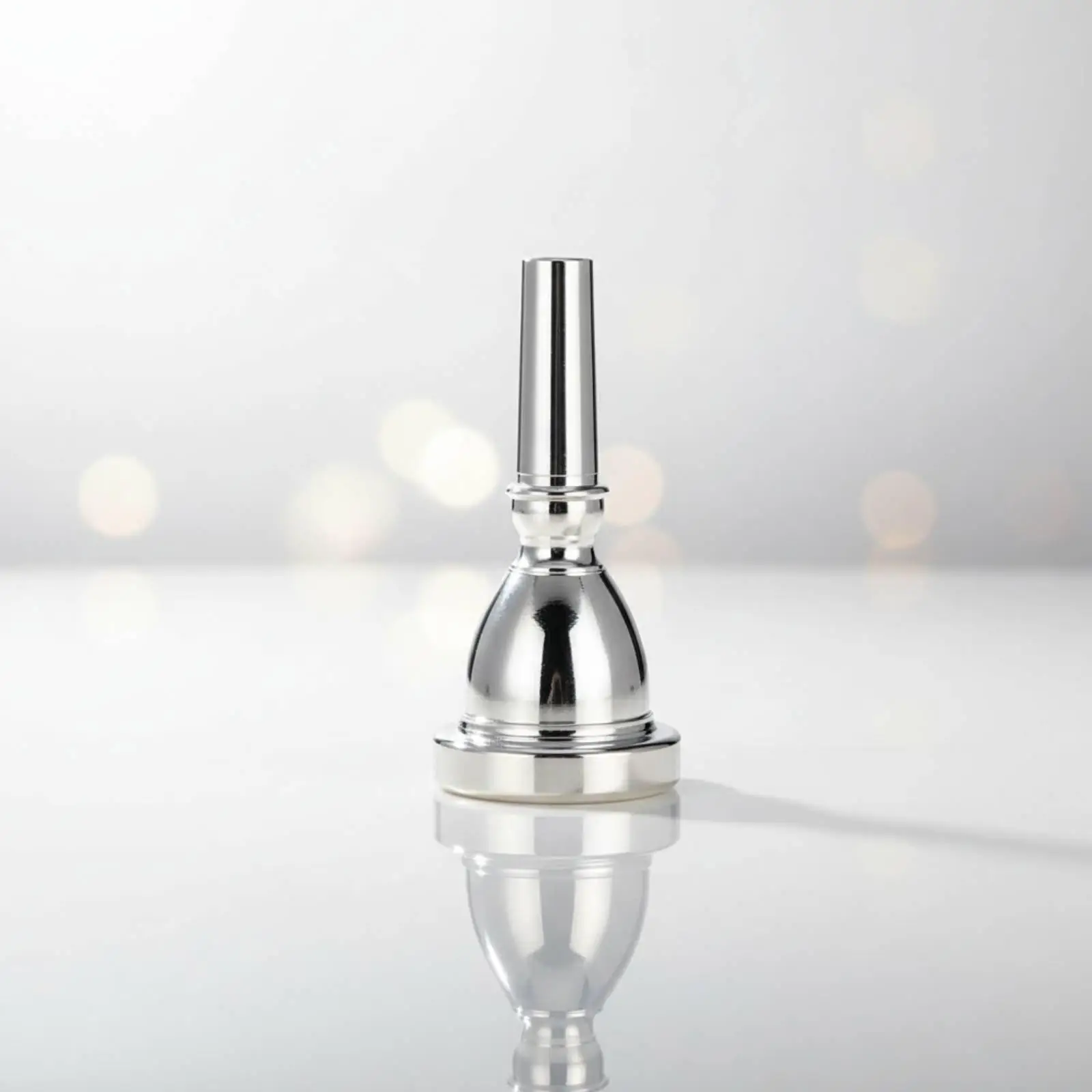 Silver Plated Brass Large Mouthpiece Durable Sousaphone Embouchure for Tuba Instrument Performance