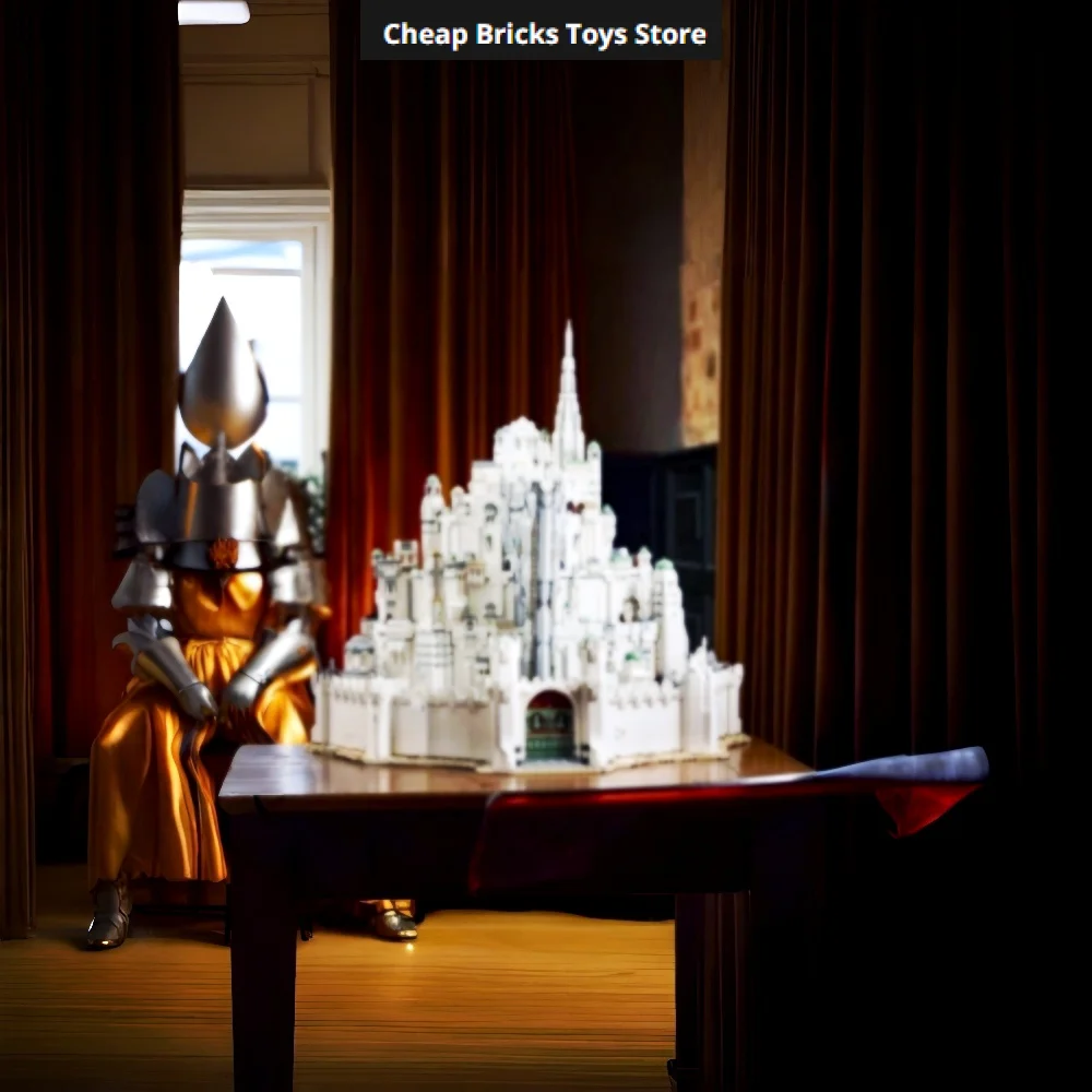 Cheapest 8278pcs Bricks The City Minas Tirith Capital Gifts for Adults Building Blocks Kit Dispaly Model for Home Decor Set view 2