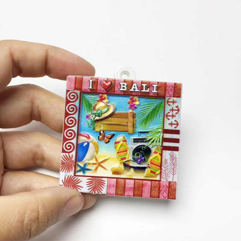 

Indonesia Bali Beach Scenery Cultural and Creative Refrigerator Magnet Creative Travel Home Decoration Souvenir