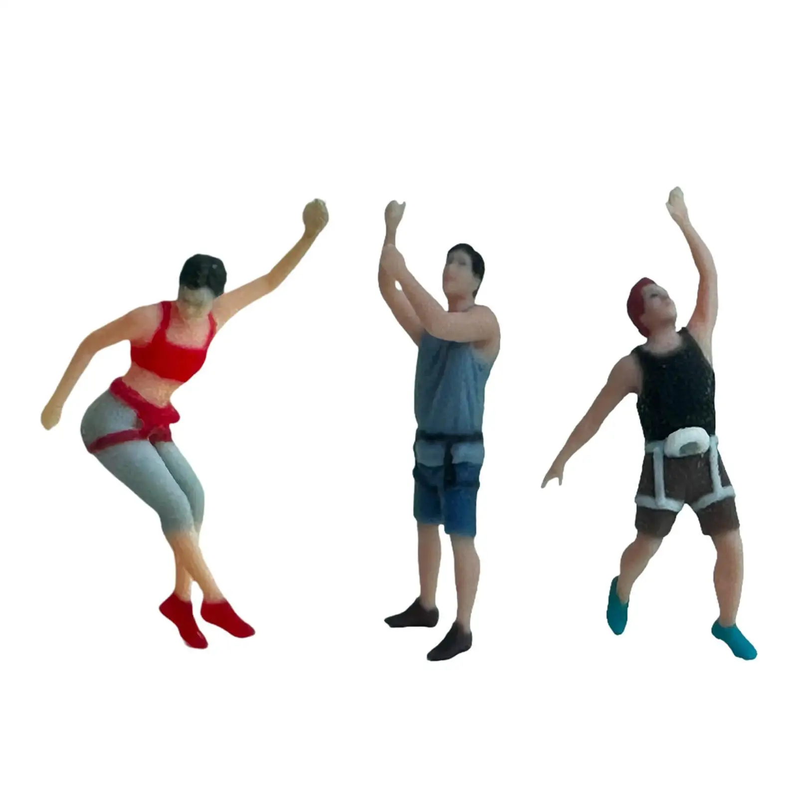 1:87 Miniature Figure Ornament, Rock Climbing Model Miniature People Figurine