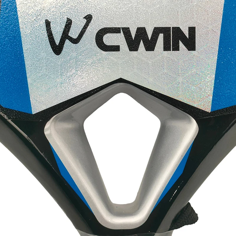The new 3K carbon fiber Padel racket Paddle racket EVA elastic memory foam Beach tennis racket Carbon fiber Cage tennis racket view 6