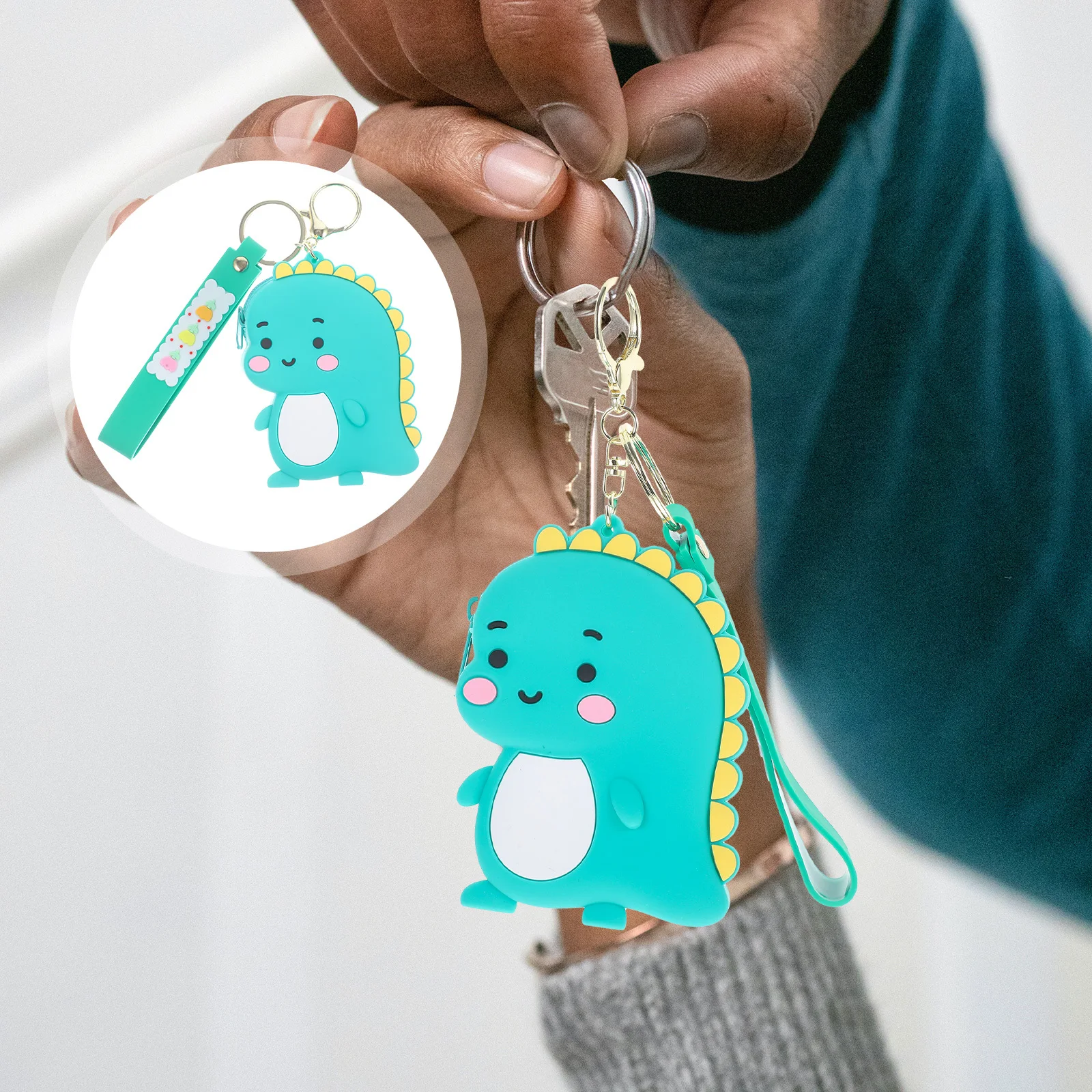 

Silicone Dinosaur Purse Cute Small Wallet For Kids Girls Boys Funny Pouch Zipper Purse Funny Wallet Money Bag Gift