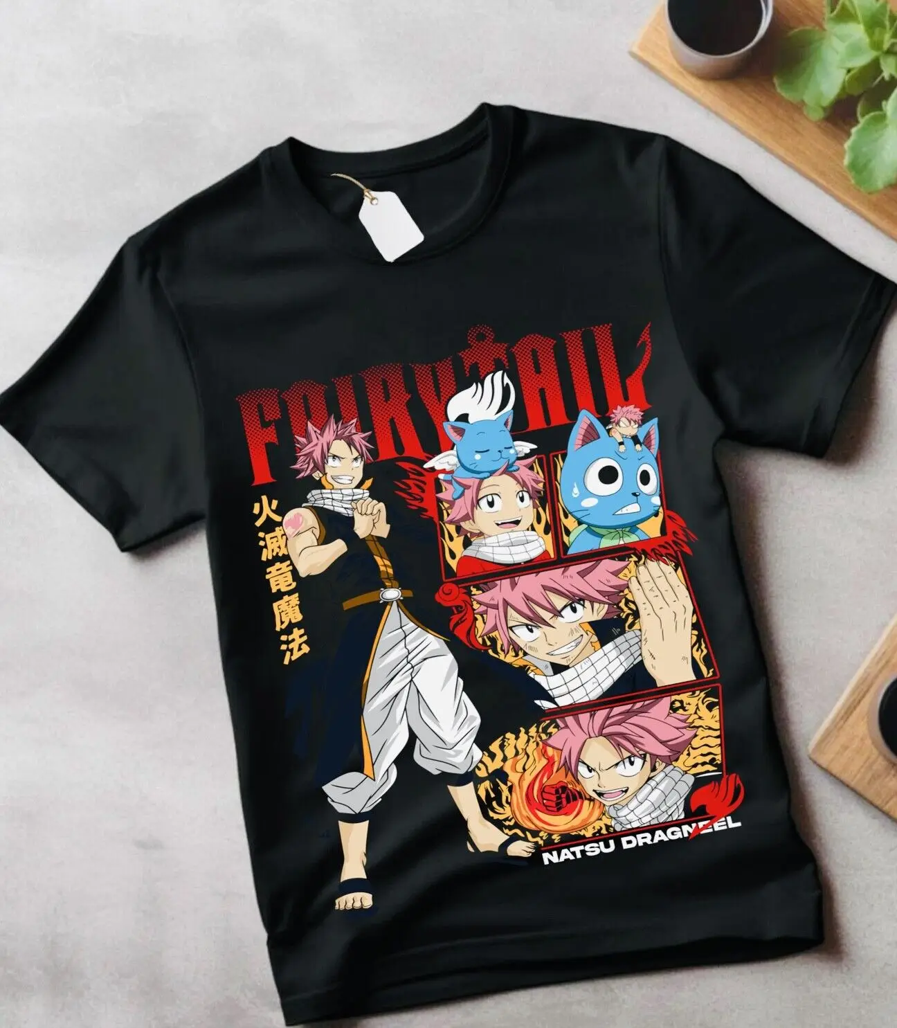 Fairy Tail T shirt Gray Fullbuster Natsu Dragneel Girl Anime GifT