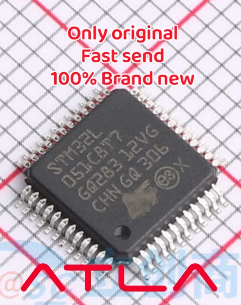 

STM32L051C8T7 IC MCU 32BIT 64KB FLASH 48LQFP