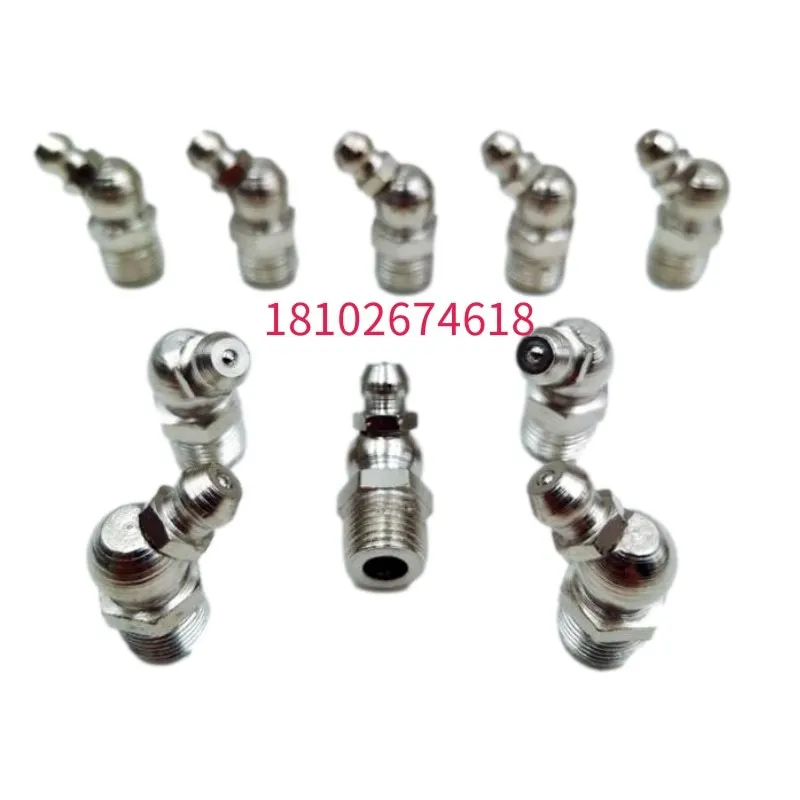 

M6 8 M10 Nickel Plated Grease Fitting Grease Nipple Universal Car Truck Excavator Bulldozer Forklift