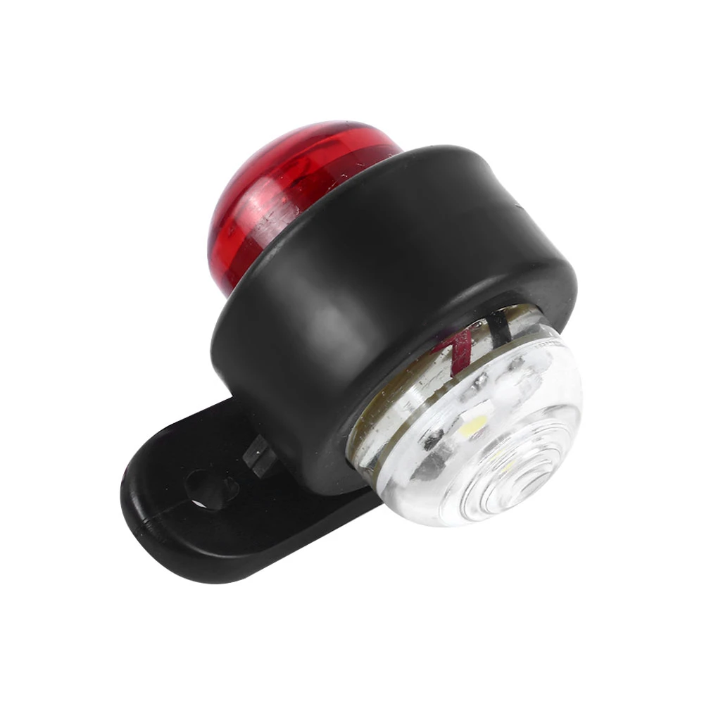 Feux de position latéraux de camion, feu de contour, voyant lumineux rouge ambre, remorque, camionnette, bus, caravane, bateau, 12V, 24V, 2 pièces