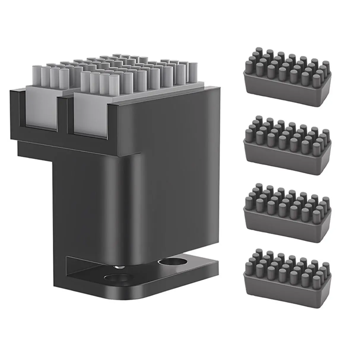 Welcome Deal-Nozzle Wiper Print Head Cleaner for P1P/P1S/X1/X1C/X1E Silicone Brush Mounted Scrubber with 4Pcs Spare Silicone