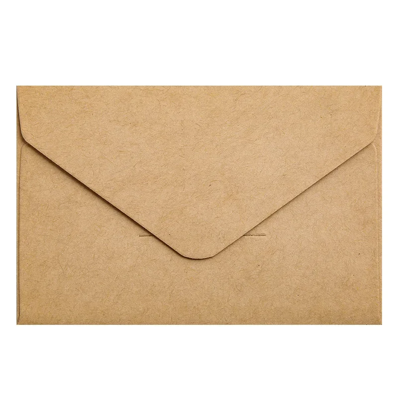 20PCS 70x105mm Classical White Black Kraft Blank Mini Paper Window Envelopes Wedding Invitation Envelope Gift Envelope