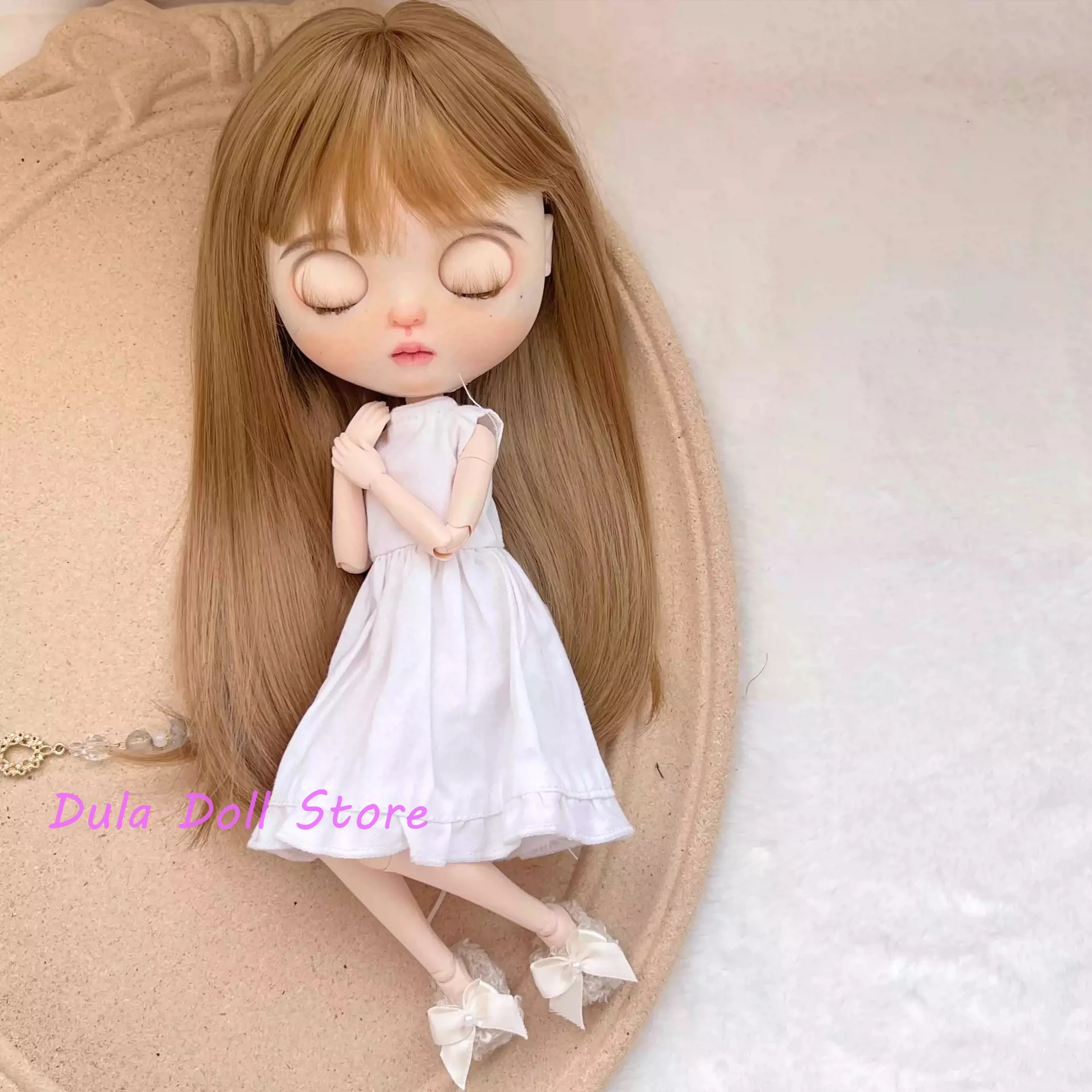 

Dula Doll Handmade plush slippers Blythe ob24 ob22 little fish body Bjd Doll Accessories