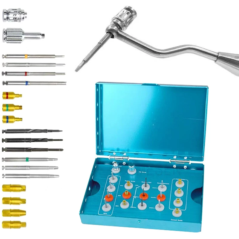 High Quaity Dental Implant Screw Removal Kit Broken Cover Screw Extractor Surgical Remover Instruments