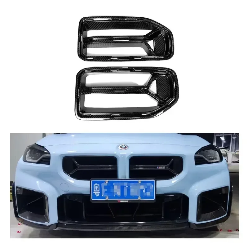 

New! 2023+ For BMW G87 M2 CSL Style Dry Carbon Fiber Car Front Grilles Front Bumper Grille Racing Grills Body Kits Car Accessori