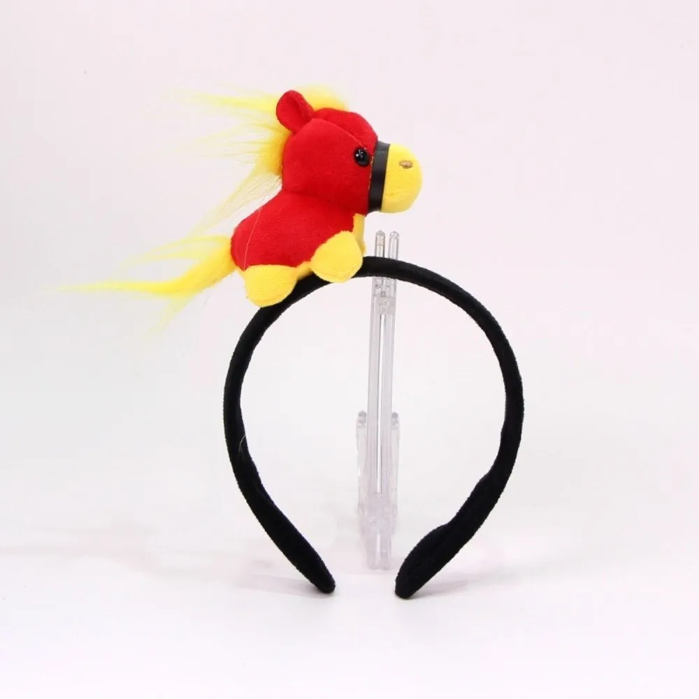 Niedlicher Cartoon-Pferdehaarreifen, Maskottchen, Pony, Pferd, Stirnband, viel Glück, Kopfbedeckung, Kopfbedeckung, Party-Dekoration