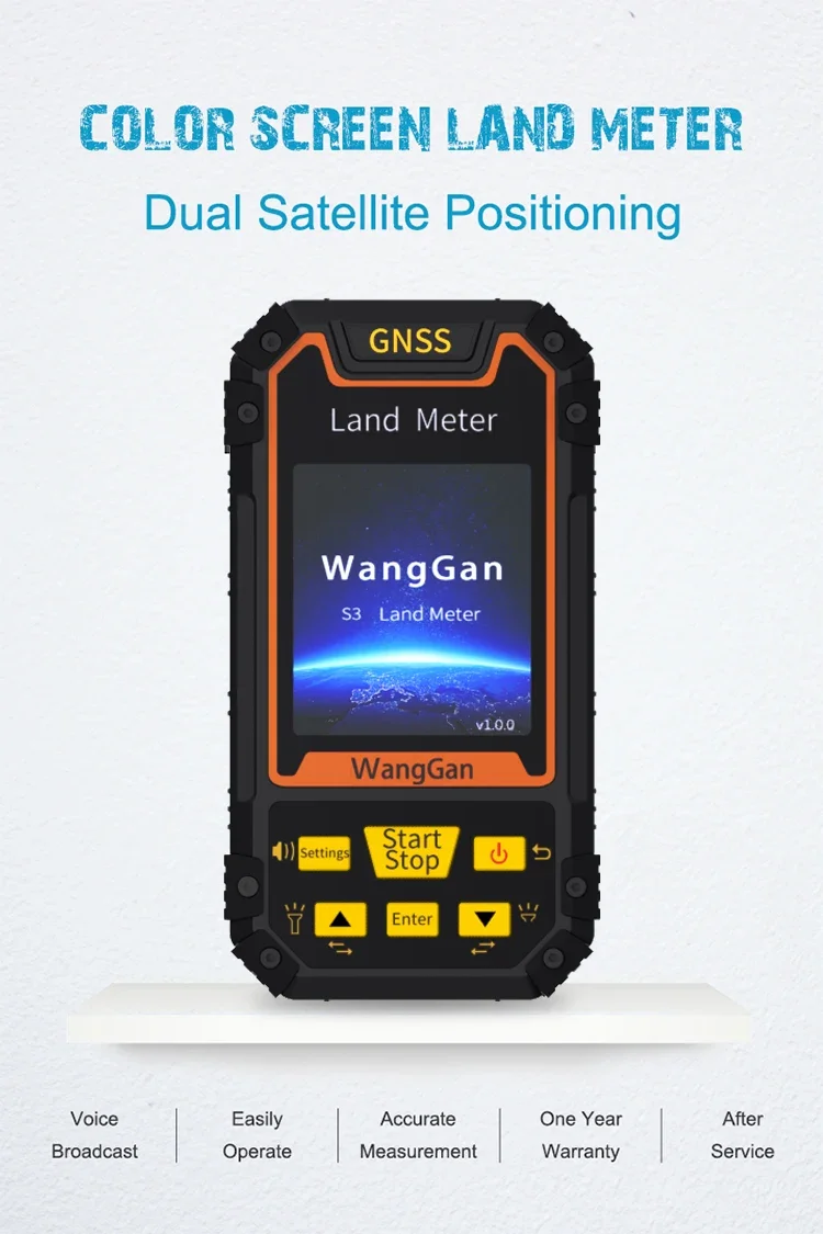 Handheld GPS Plough Land Meter WangGan GPS Land Surveying Machine Professional GNSS receiver Area Measurement