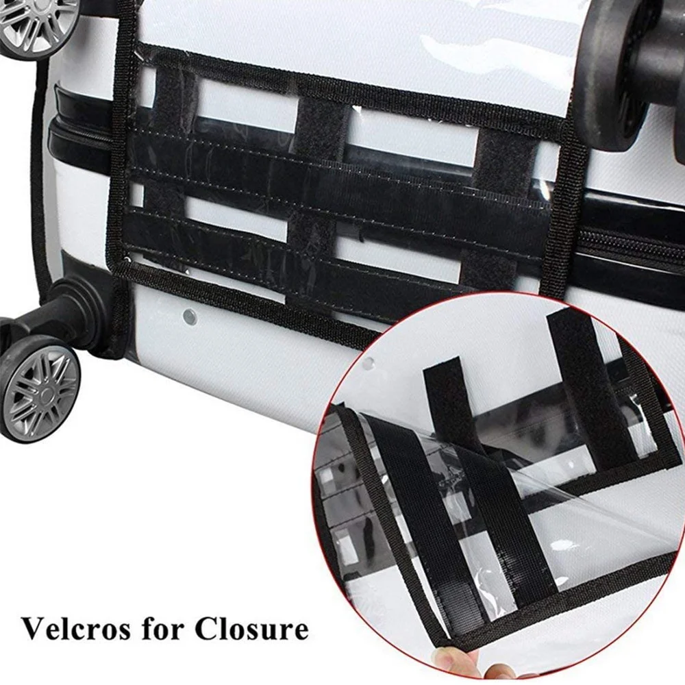 Volledige Transparante Bagage Beschermhoes Waterdichte Pvc Koffer Voor 18-30 Inch Trolley Case Dust Rain Cover Reizen Accessoires