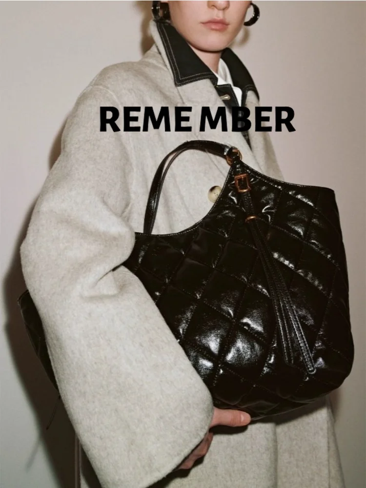 

Весна 2026, женская стеганая сумка-тоут большой емкости, универсальная пригородная сумка, повседневная простая квадратная сумка-тоут