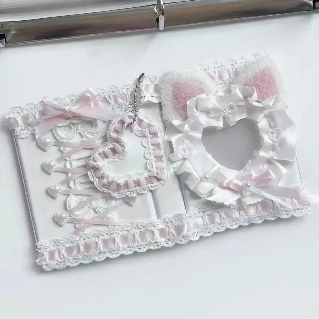 Top Loader Photo Card Binder Small Protector Lace Holder   Kpop Card Binder Collect Book Photo Album Trading Card Deco Minin