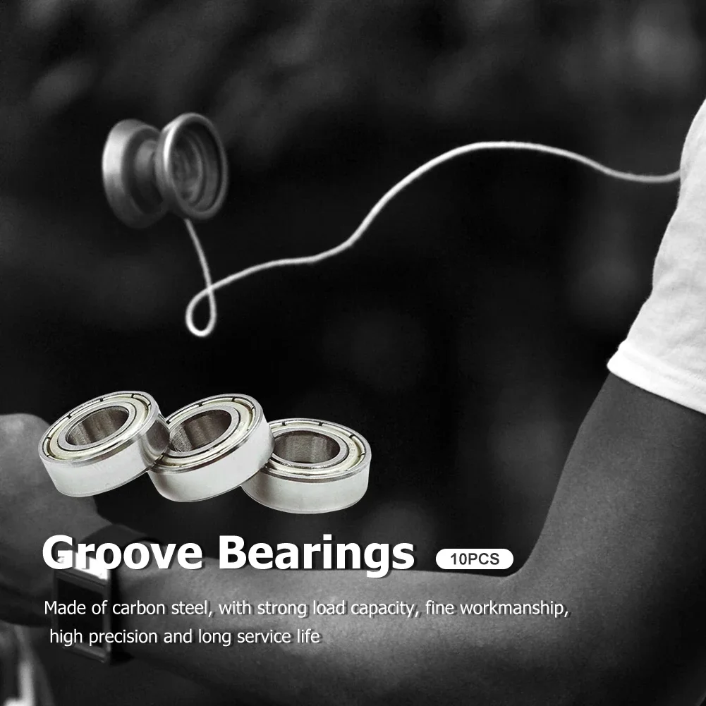 

10pcs Deep Groove Ball Bearings Double Shielded Double Metal Seal Bearings 8x16x5mm High Carbon Steel Bearing 3D Printer Parts